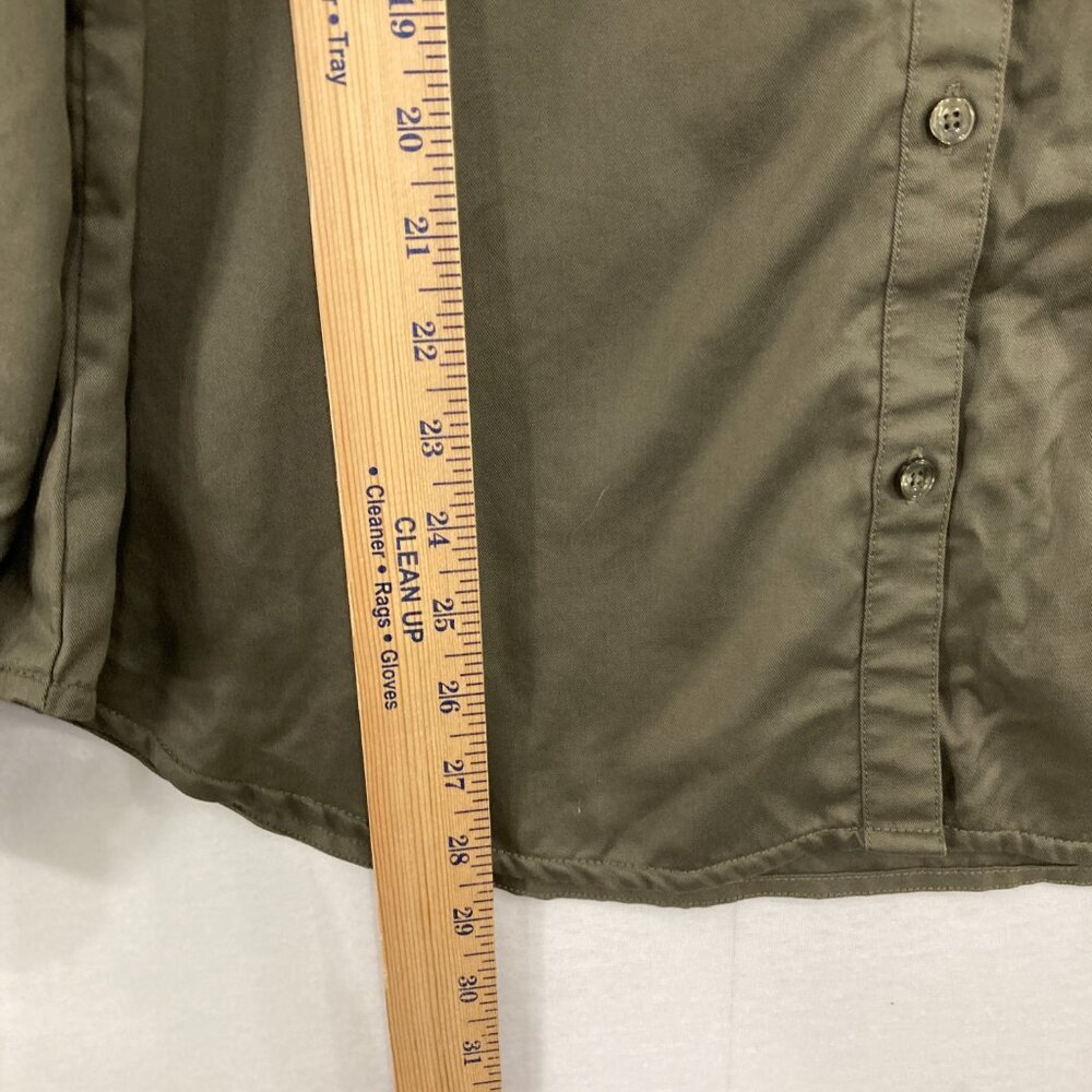5.11 Tactical Women's size‎ XL Olive Green Split Neck Leslie Button Down - Picture 6 of 10